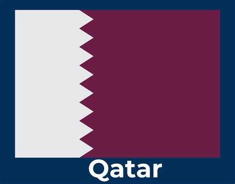 Qatar flag vector Illustration, Qatar flag in official color, Vector ...