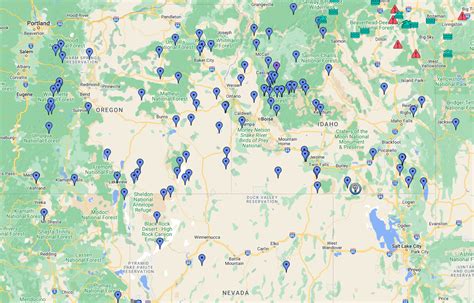 Hot Springs Map: Soakable Hot Springs of the West