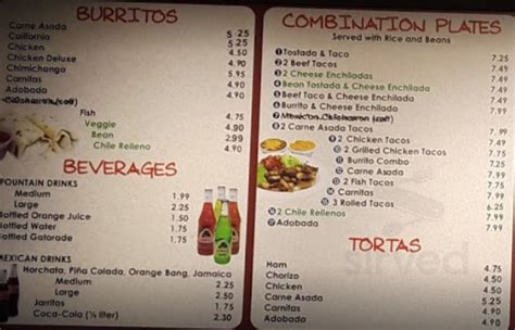 Burrito Spot Airport Road Menu - Burrito Walls