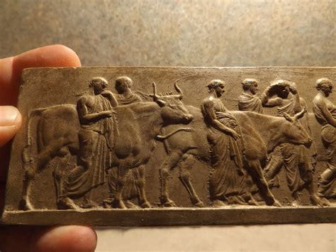 Greek art - Parthenon frieze /relief sculpture - Panathenaia Hecatomb bull scene