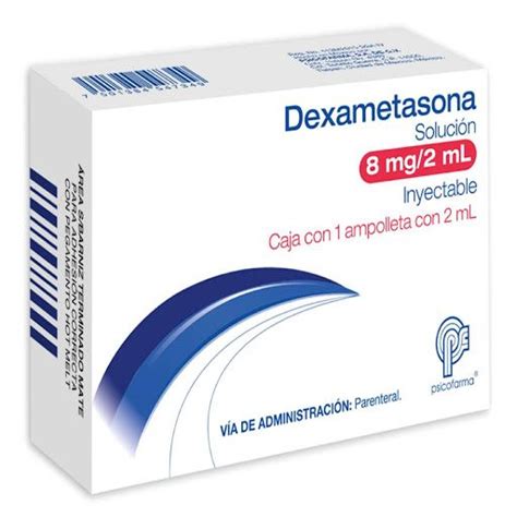 Dexametasona 8mg/2mL 1 Amp Solucion Inyectable | Aliviomeds