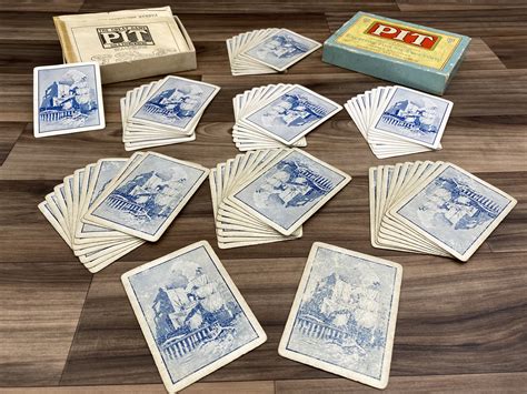 Antique Pit Card game, 1919 Complete Stock market Game Parker Brothers Family Game, Ephemera ...