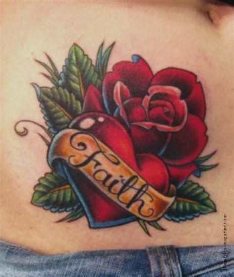 heart with rose tattoo | Rose heart tattoo, Rose tattoo design, Heart ...