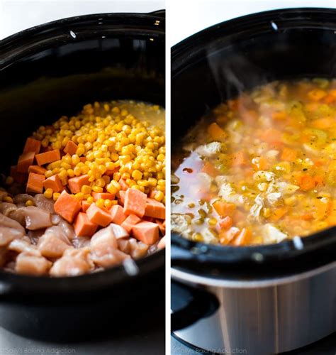 Slow Cooker Creamy Chicken & Corn Soup - Sally's Baking Addiction