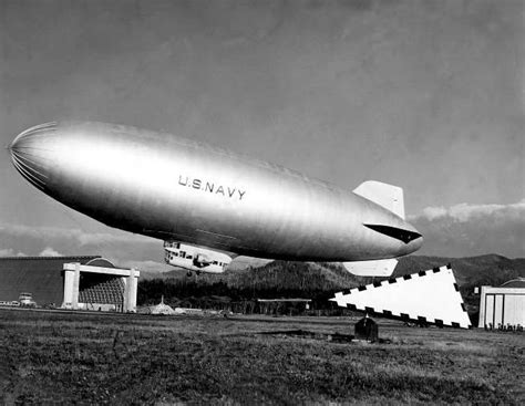 blimps history | Eight blimps are shown inflated inside Hangar B. Zeppelin, Hindenburg, Old ...