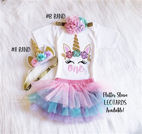 Unicorn Birthday Outfit Unicorn Headbandunicorn Rainbow Tutu | Etsy