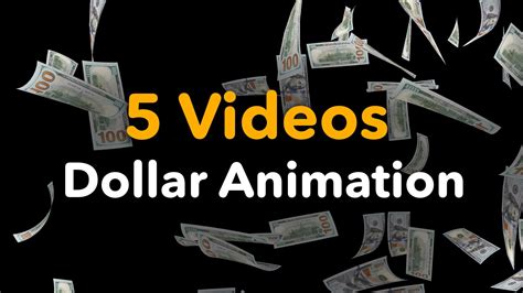 Dollar Bill Animation 5 Video Ready to use | Dollar bill, Money ...