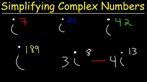 Simplifying Complex Numbers - YouTube