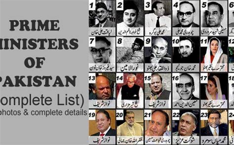 Prime Ministers of Pakistan (Complete List) - InfoMazza.com