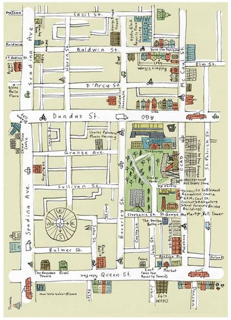 Moving gift. Hand drawn map of the neighborhood where kids grew up or where I knew you | Goodbye ...