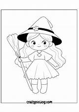 30 Witch Coloring Pages For Kids 100% Free PDF Printable  Crafty sketch template