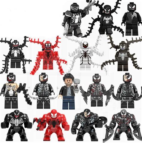 Marv Venom Carnage Riot Ant Venom Big Fis Lego Venom Minifigures Fit