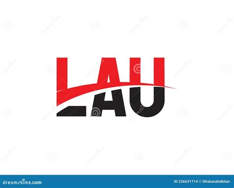 LAU Letter Initial Logo Design Vector Illustration | CartoonDealer.com #236631714