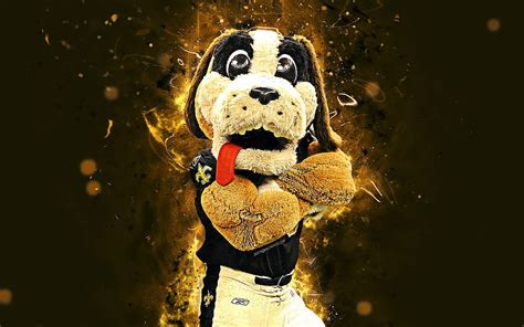 Gumbo, mascot, New Orleans Saints, abstract art, NFL, creative, USA ...