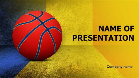 Powerpoint Templates and Backgrounds: Basketball Of Romanian PowerPoint template