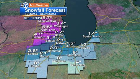 Chicago Weather: 1 to 5 inches of snow expected Tuesday night; Winter ...