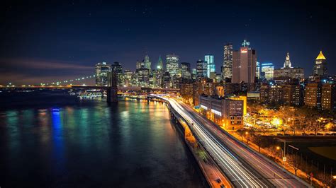 Manhattan Night Skyline Wallpapers - Top Free Manhattan Night Skyline ...