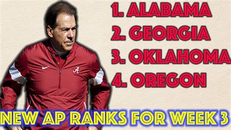 SHAKEUP in the College Football Rankings?! Looking at the new AP Poll going into Week 3! - Win ...