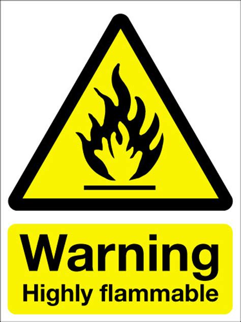 Warning highly flammable sign - Signs 2 Safety