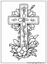 Página Para colorir Grátis Com cruz De Páscoa  Páginas sketch template