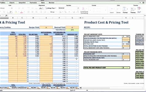 10 Food Cost Excel Template - Excel Templates