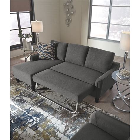 Signature Design by Ashley Jarreau Sofa Chaise Sleeper in Gray | Homesquare