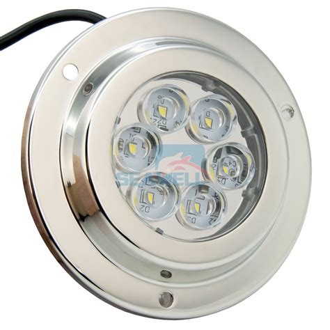 Marine LED Underwater Light Surface Mount White Stainless 590LM IP68 6*2W | eBay