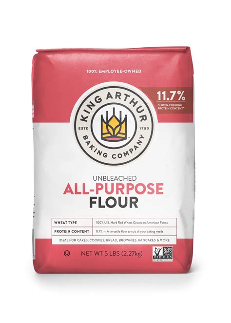 King Arthur Flour Unbleached All-Purpose Flour 5 lb. Bag - Walmart.com - Walmart.com