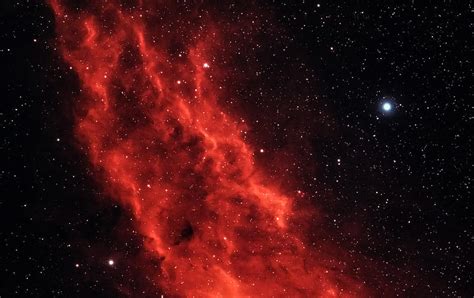 Red nebula, stars, galaxy, glowing, universe, Space, HD wallpaper | Peakpx