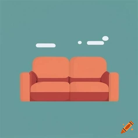 Flat vector couch icon