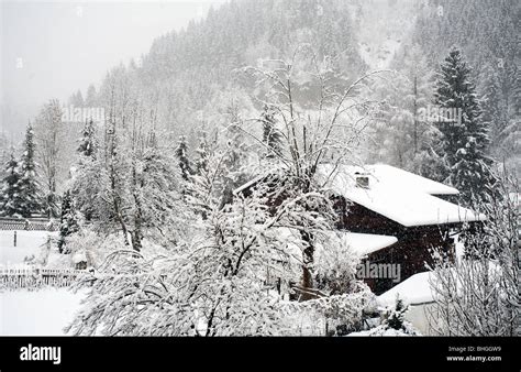 austria winter scene in snow Stock Photo - Alamy