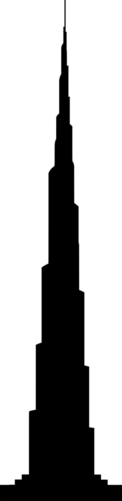 Burj Khalifa Silhouette at GetDrawings | Free download