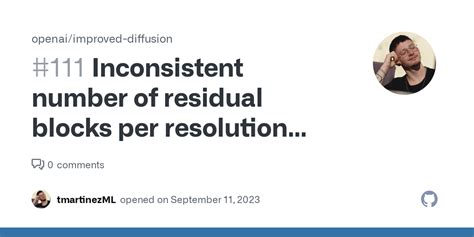 Inconsistent number of residual blocks per resolution level in downsampling vs. upsampling block ...