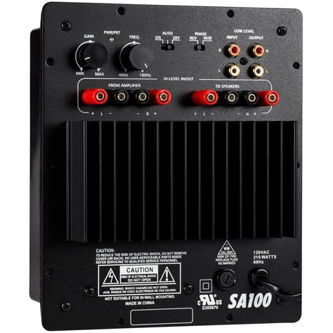 Dayton Audio SA100 100W Subwoofer Plate Amplifier - Walmart.com