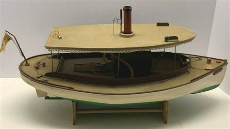 Vintage Steam Engine Boat Model. | #1989922192