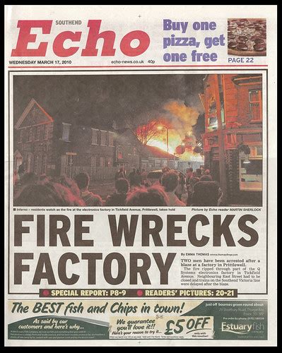 southend echo front page 17-03-2010 | I sent 3 of my factory… | Flickr