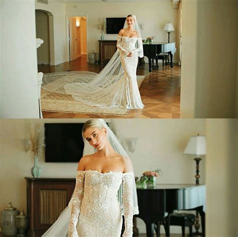 Hailey Bieber's wedding dress - Vogue