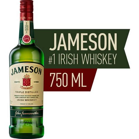 Jameson Triple Distilled Irish Whiskey (750 ml) Delivery or Pickup Near Me - Instacart