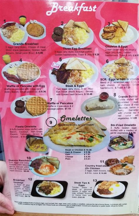 Menu at Breakfast Cove restaurant, Covington, TN-3