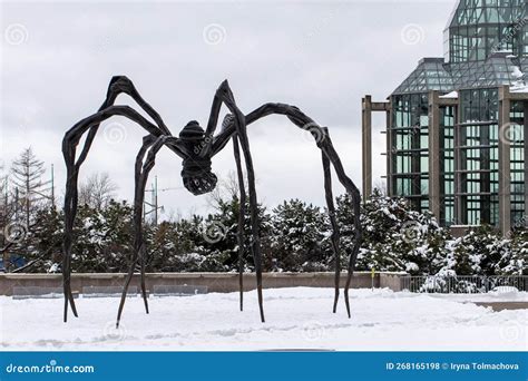 A Sculpture of a Giant Spider, Maman in Ottawa. the National Gallery of ...