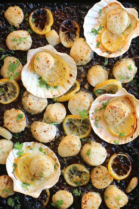 Sheet Pan Garlic Butter Scallops | Garden in the Kitchen