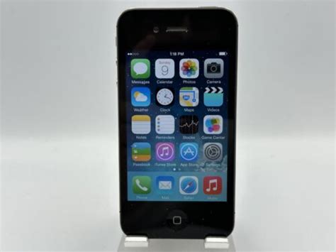 Apple iPhone 4 - A1349 - Black - 8GB | Grade B | *TESTED* FULLY ...