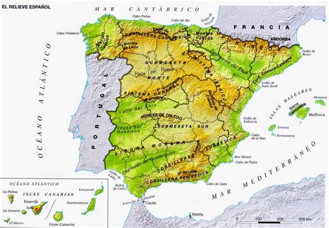 Mapa-fisico-Espana-Golfos-y-Cabos | La Bitácora