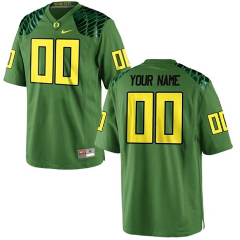 Oregon Ducks Nike Alternate Custom Game Football Jersey - Apple Green | Oregon ducks, Oregon ...