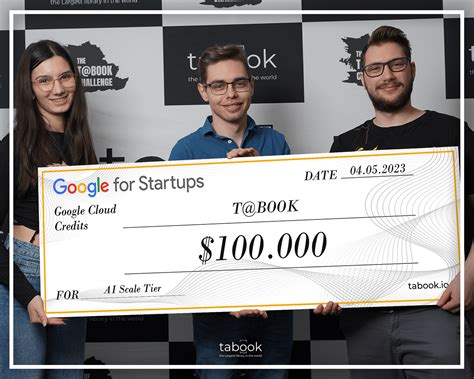 T@Book News - Game-Changer: T@book Receives $100,000 Google Cloud ...