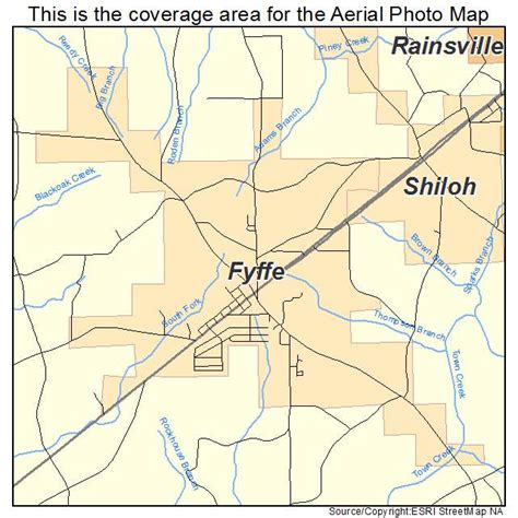 Aerial Photography Map of Fyffe, AL Alabama