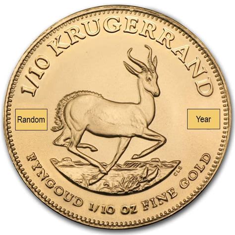 Buy 1/10 Oz South African Krugerrand 22K Gold Coins | Money Metals®