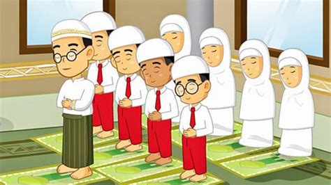 22+ Gambar Sholat Berjamaah Kartun