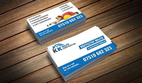 KK Majta Construction - Business Cards - Web & Graphic Design Agency - Stockport