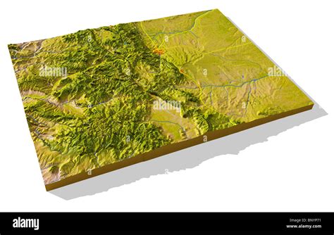 3d Topographic Map Of Colorado - Map